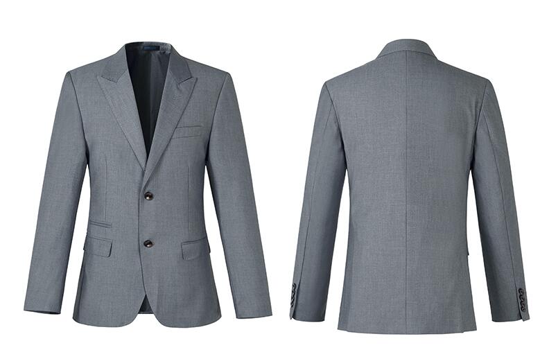 男士灰色兩粒扣辦公室工