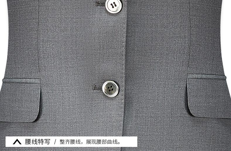 女士兩粒扣工服定制紐扣細(xì)節(jié)圖