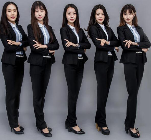 女士職業(yè)裝形象照圖片